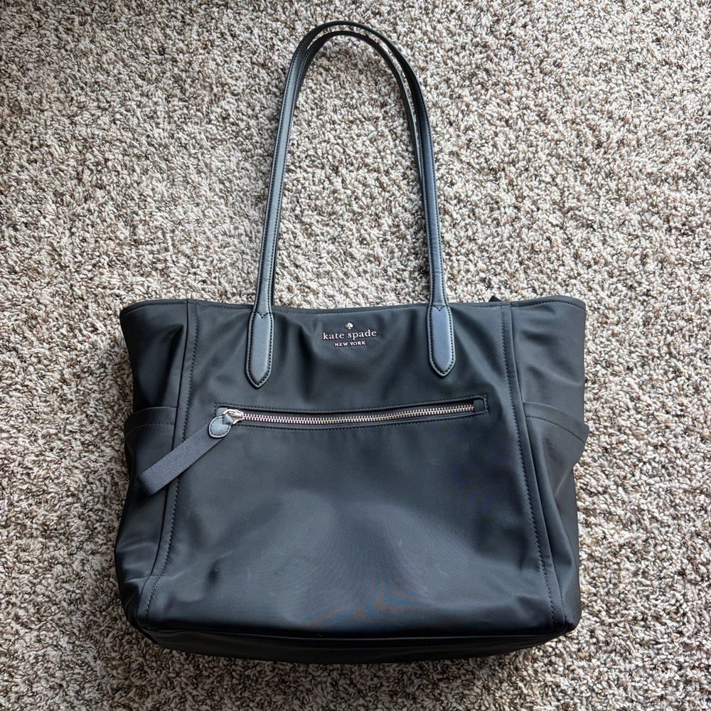 Kate Spade Black Nylon Travel Tote
